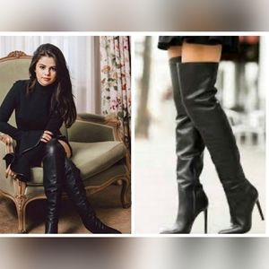 Jimmy Choo Giselle Brown Suede OTK Over the Knee Tall Boots